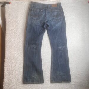 Guess Jeans Mens 34 Medium Wash Wide Leg Bootcut Denim M5478034 100% Cotton